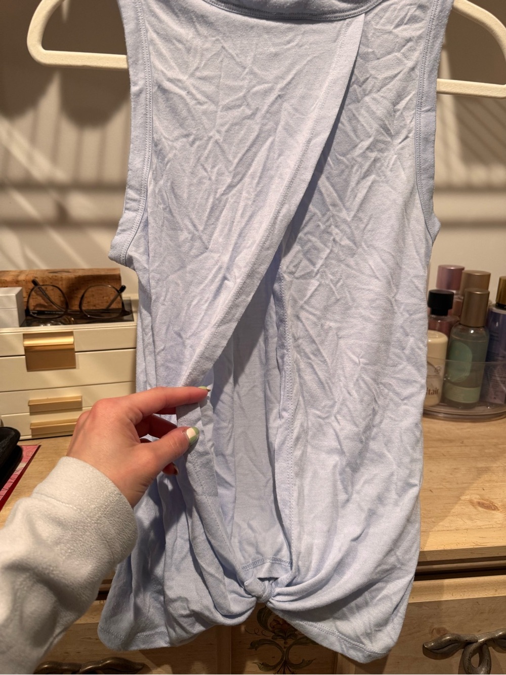 J. Crew Light Lavender Ribbed Tank Top - Picture 4 of 4